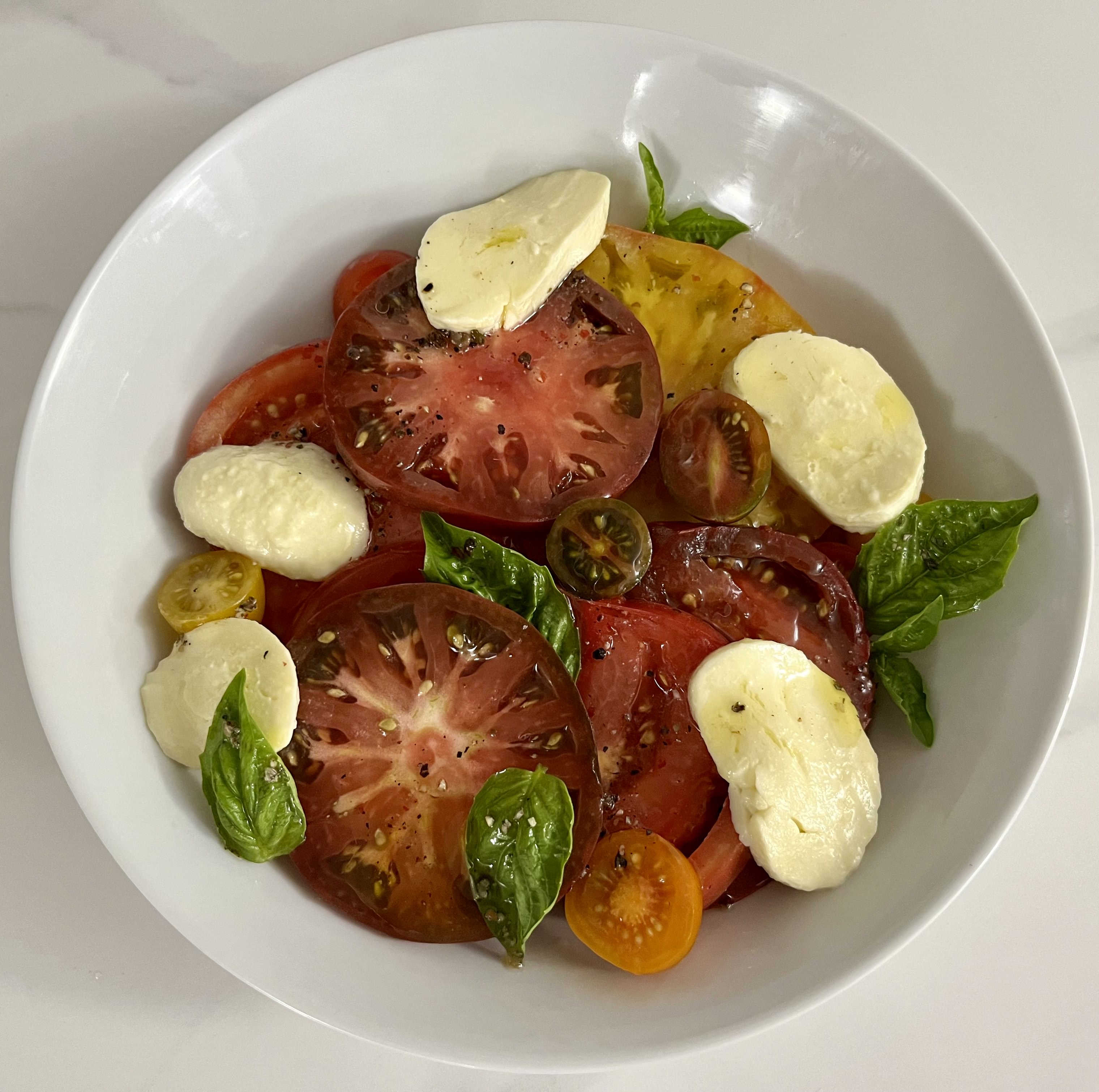 Caprese with Homemade Mozzarella