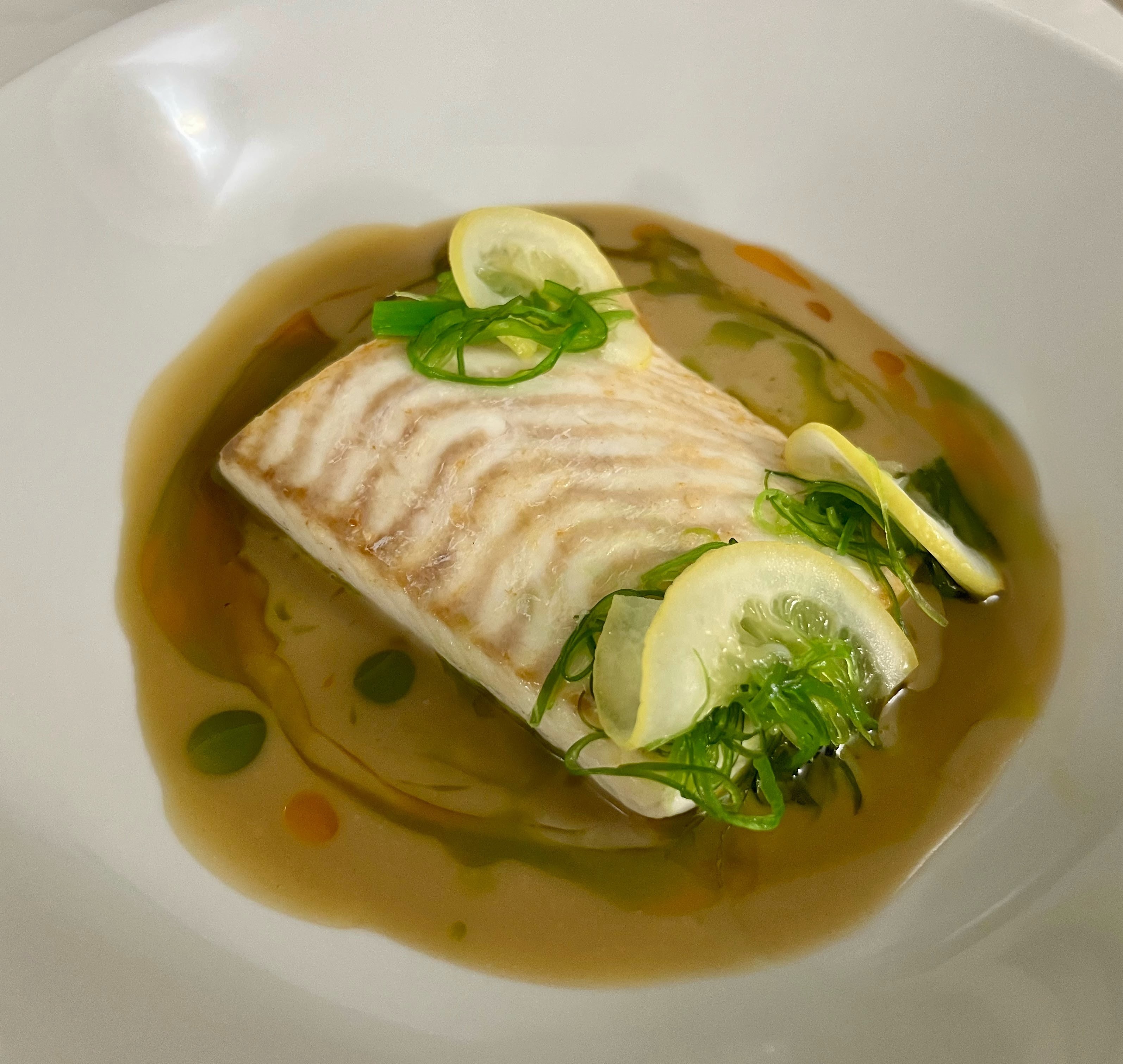 Fluke with Chicken Butter Sauce