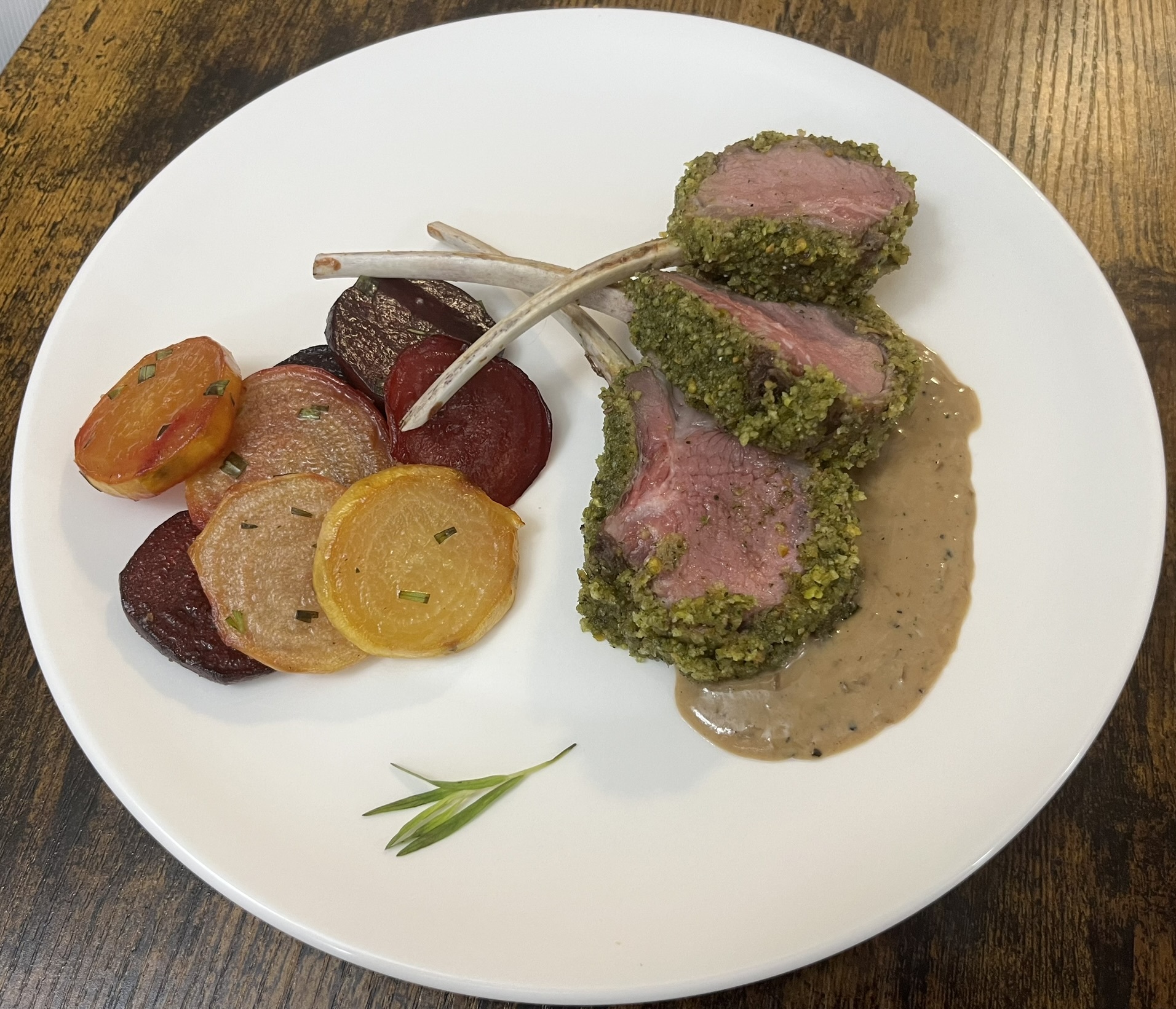 Herb Cursted Lamb Chops
