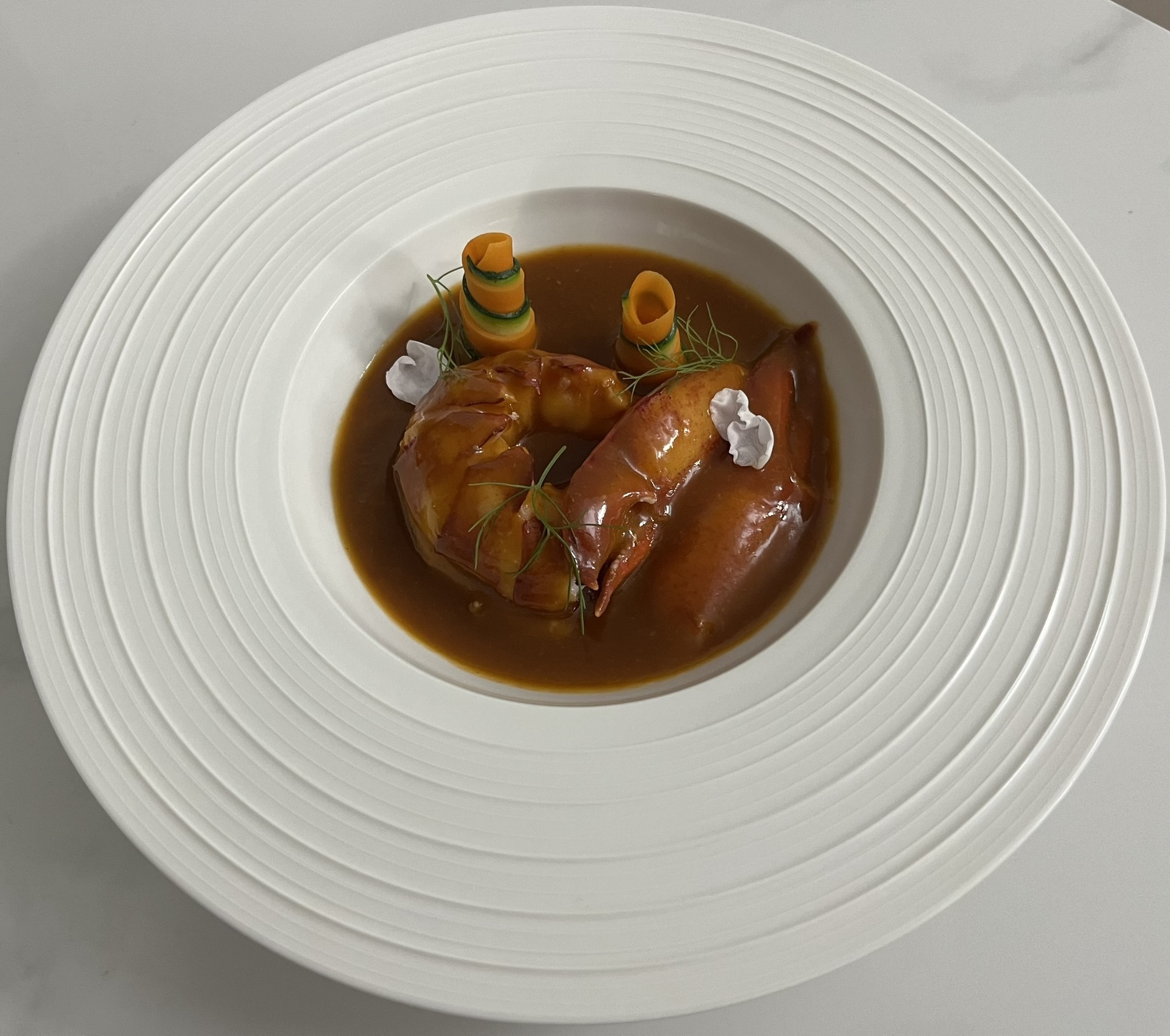 Steamed Lobster with Bisque