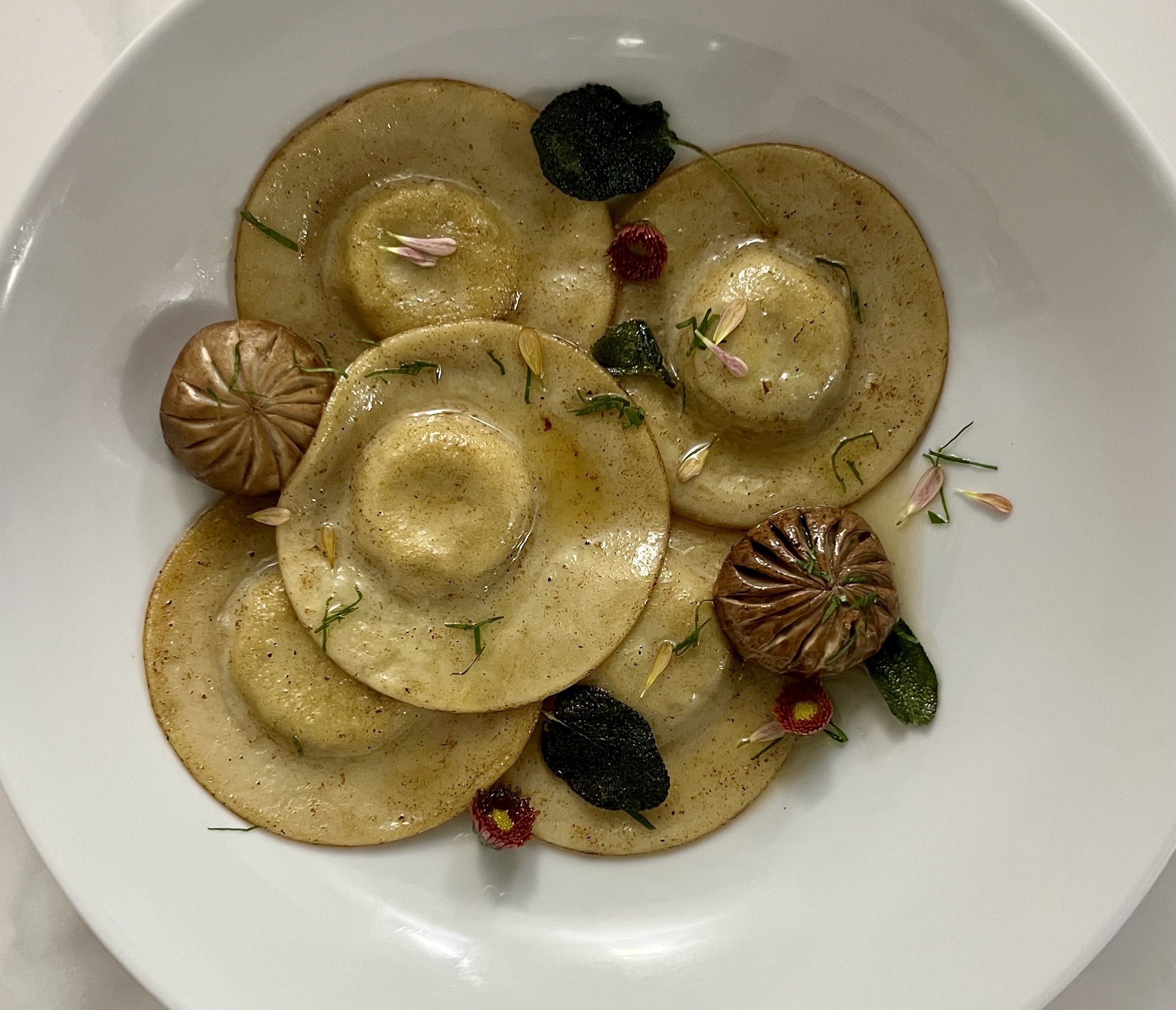 Ravioli with Sage Brown Butter Sauce