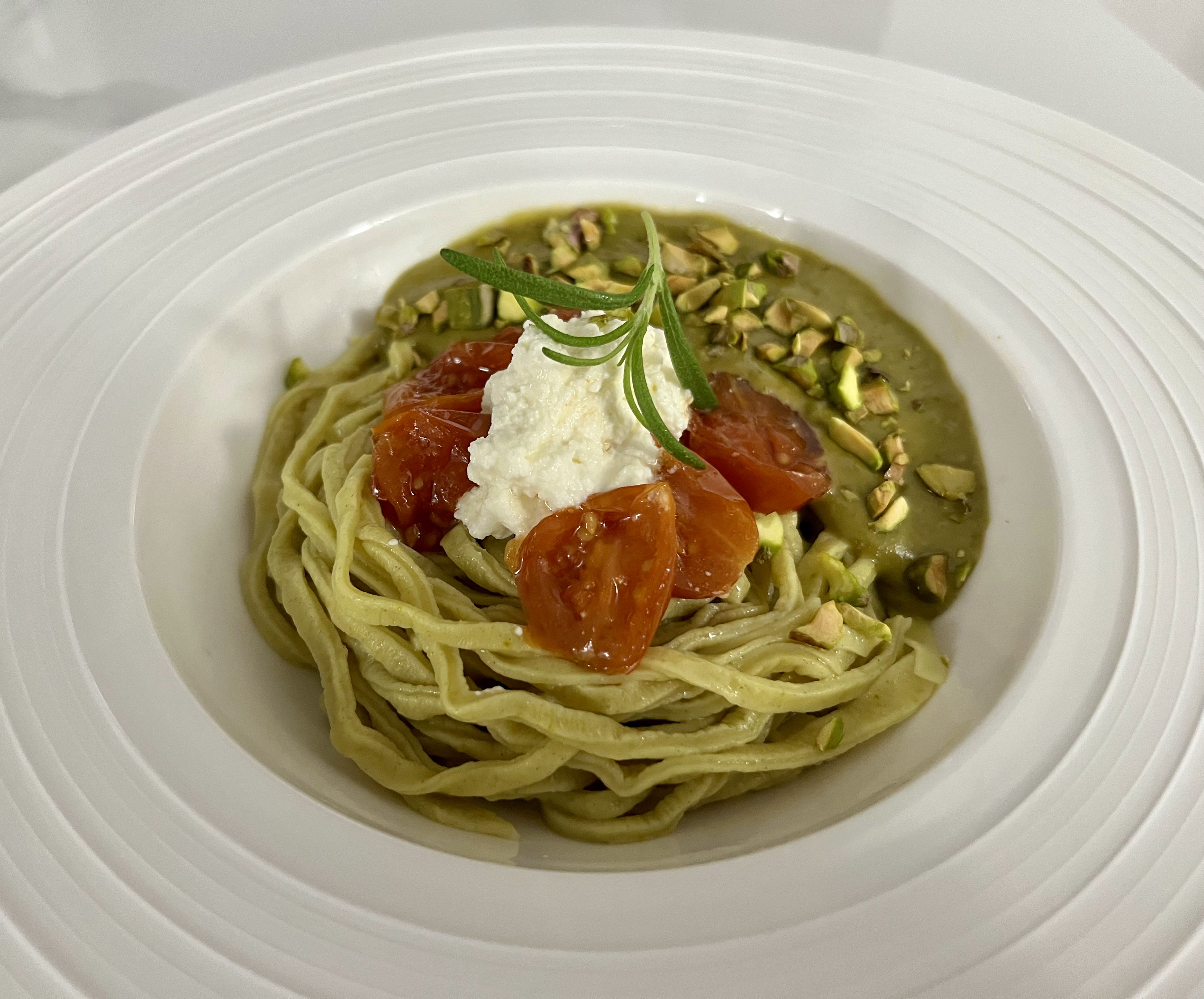 Sicilian Pistachio Spaghetti
