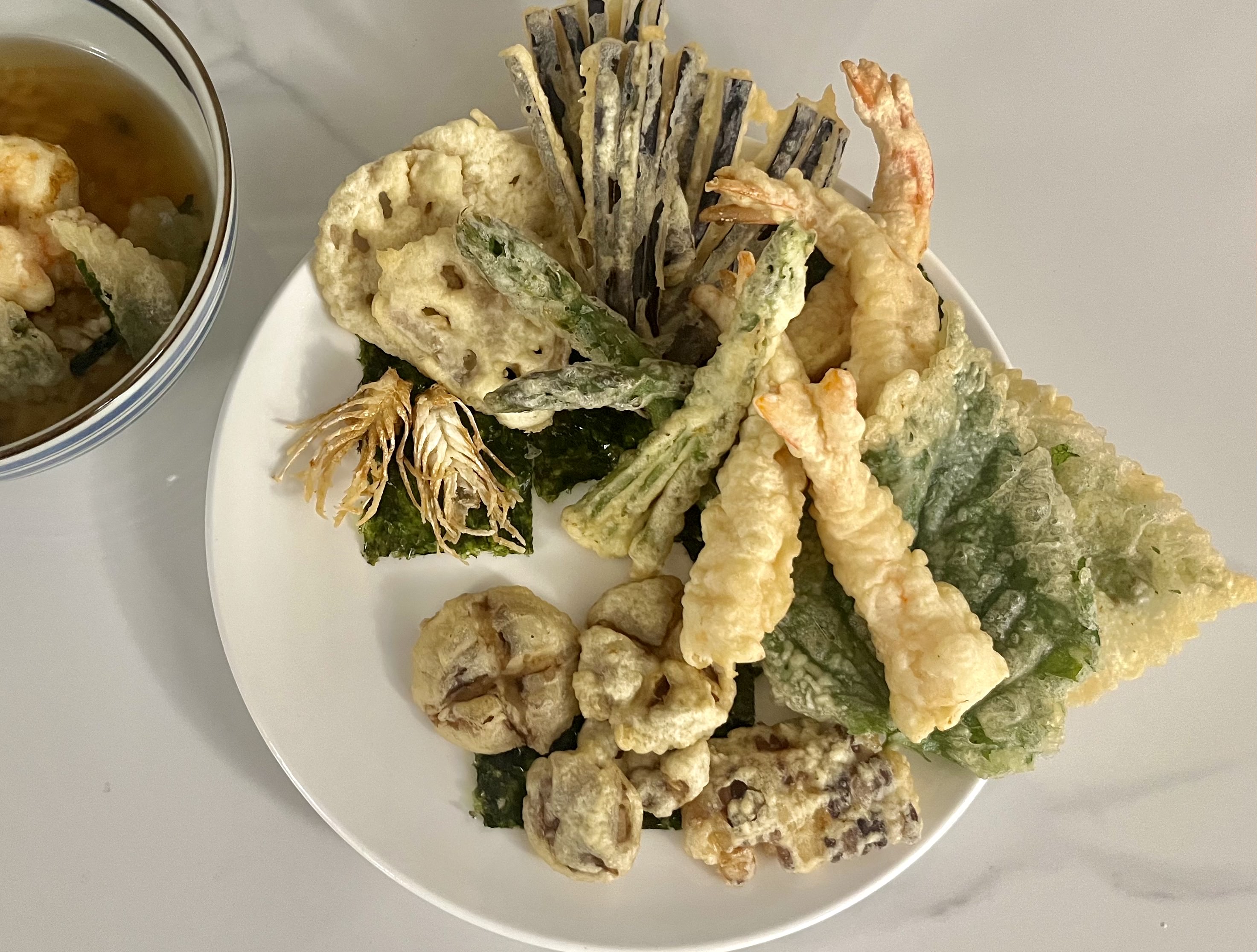 Tempura with Tencha
